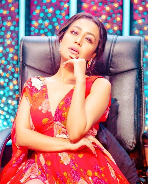 Neha Kakkar Looks Both Sexy And Stunning In Her Red Floral Maxi Dress Check Viral Photos