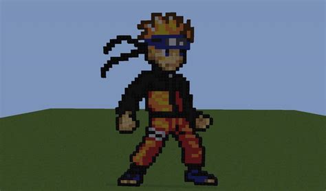 Pixel Art Naruto Minecraft Project