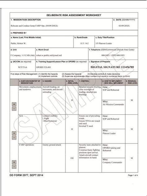 Dd Form 2977 Xfdl ≡ Fill Out Printable Pdf Forms Online