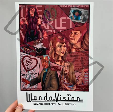 Wandavision Series Poster Art Print Etsy Canada