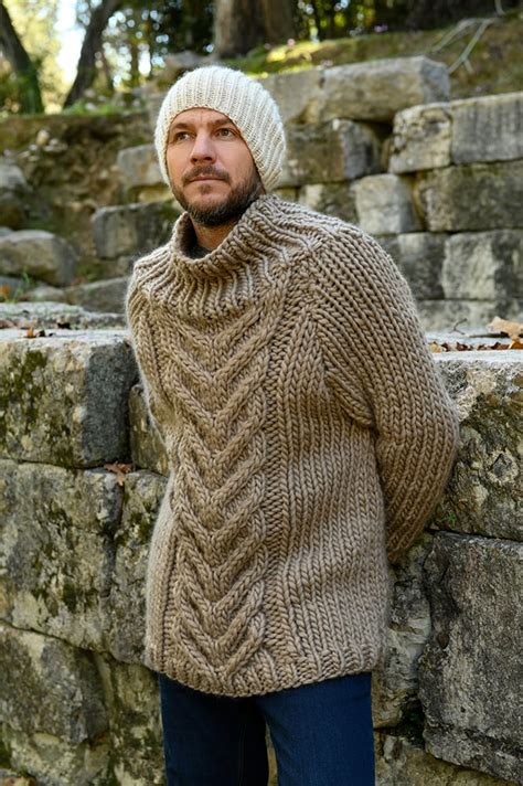Chunky Knit Sweater Men