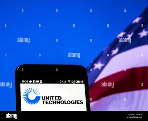 United Technologies Corporation Utc Logo Seen Displayed On A Smart