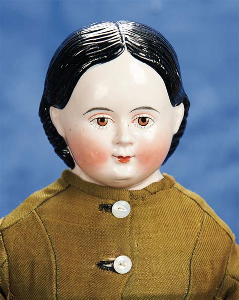 Stars 2 Volume Set 56 German Porcelain Doll With Brown Eyes And