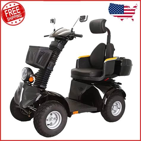 4 Wheels Electric Mobility Scooter 1000w 60v 20ah Powered For Adult