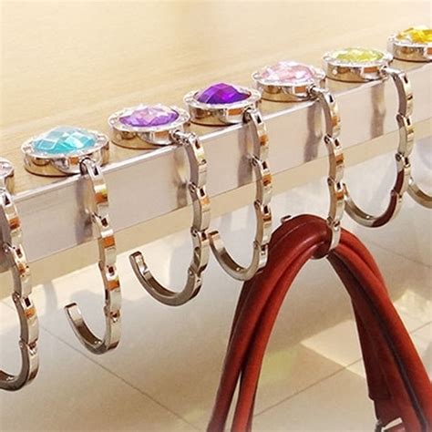 New Fashion Colorful Foldable Handbag Purse Hanger Convenient Table