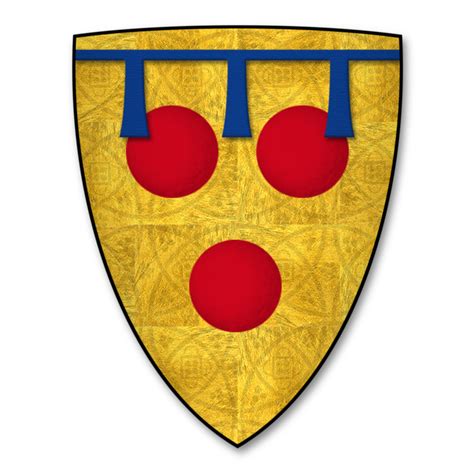 K 042 Coat Of Arms Courtenay Hugh De Courtenay Huë De Courtenay