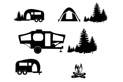 Camping Clipart Svg File