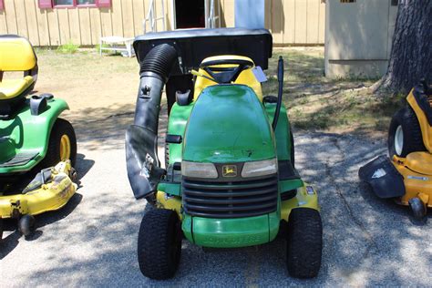 Lot John Deere Lt155 Mower With Bagger