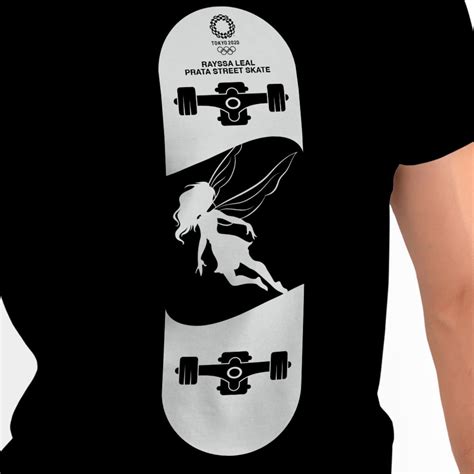 Camiseta De Skate Com Shape Em Homenagem A Rayssa Leal Elo7