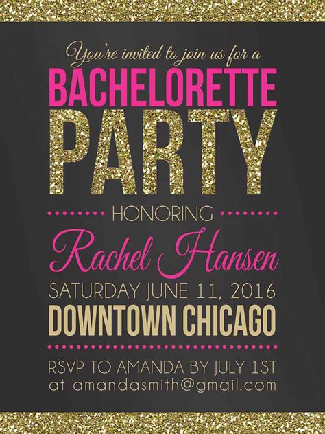 Free Printable Bachelorette Party Invitations Templates Printable Templates