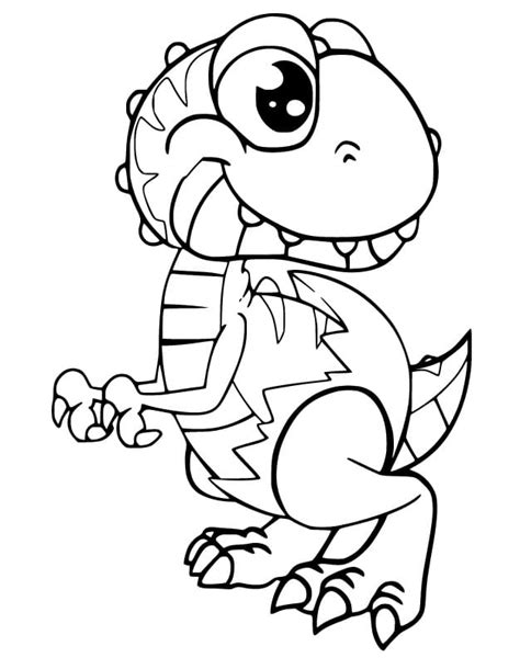 Shelldon The Baby Dinosaur Coloring Page Free Printable Coloring The