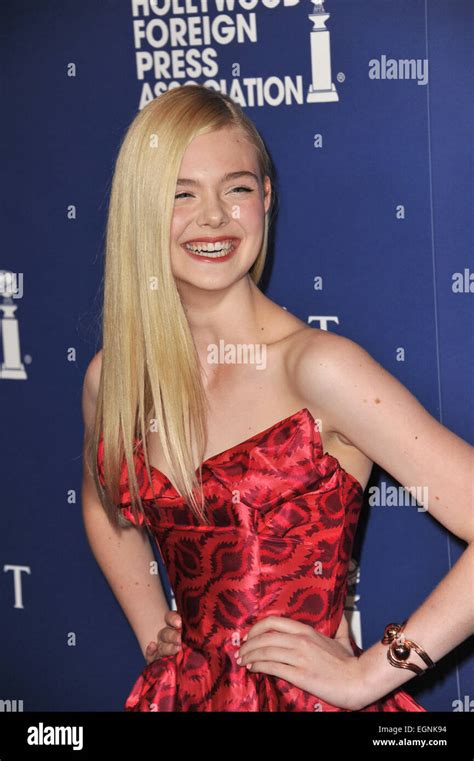 Beverly Hills Ca August 14 2014 Actress Elle Fanning At The Hollywood Foreign Press