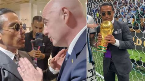 Salt Bae Kissing World Cup Trophy Sees FIFA Accused Of Cronyism Futbol On FanNation