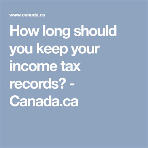 How to save tax money in canada. How long should you keep your income tax records? - Canada.ca | Income tax, Income, Tax
