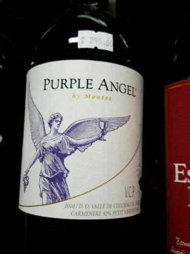 ★★★★★ ★★★★★ 5 out of 5 stars. Purple Angel carmenere 2010 | Wine Info