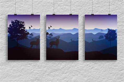Landscape vector illustration_04 on Behance
