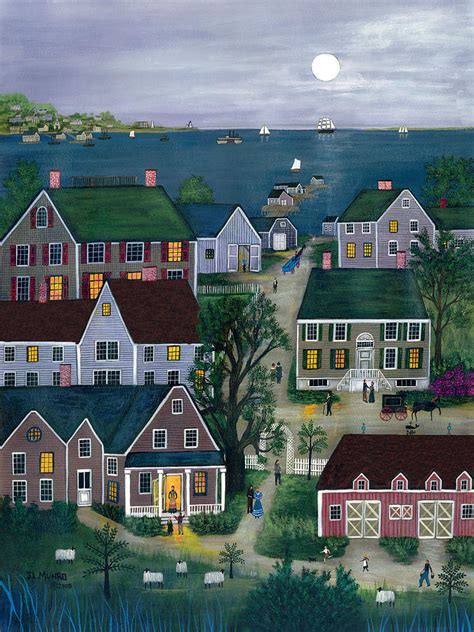 Evening On Nantucket Painting By Janet Munro Fine Art America