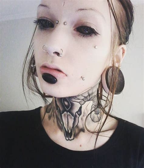 Pin By Jess On Modified Beauties Facial Piercings Body Modification Piercings Eyeball Tattoo