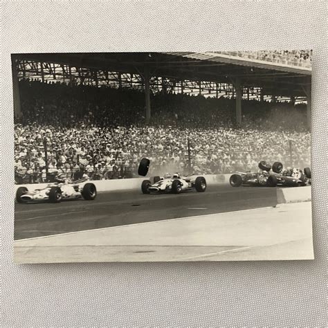 Vintage Indy 500 Crash Wreck Indianapolis 500 Racing Photo Photograph