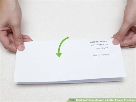 3 Ways To Fold And Insert A Letter Into An Envelope Wikihow
