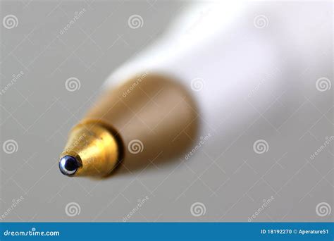 Tip Of A Ball Point Pen Stock Photo Image Of Homework 18192270