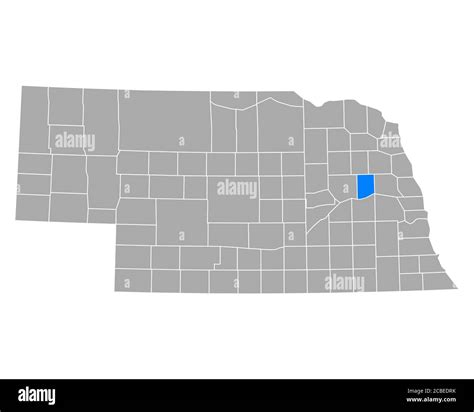 Map Of Colfax In Nebraska Stock Photo Alamy
