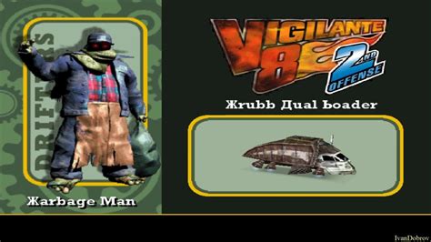 Vigilante 8 Second Offense Garbage Man Grubb Dual Loader Dreamcast