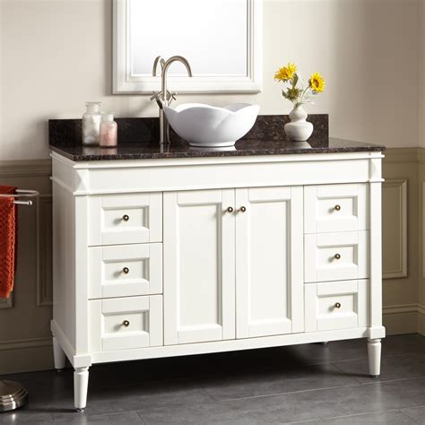 Make the most of your storage space and create an organised and functional room, with our range of bathroom sink cabinets and units. 48" Chapman Vessel Sink Vanity - White - Bathroom Vanities ...