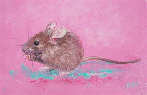 Nursery Painting Mouse Painting Kids Painting Baby Girl Etsy Baby