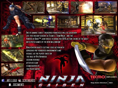 Ninja Gaiden Official Promotional Image Mobygames