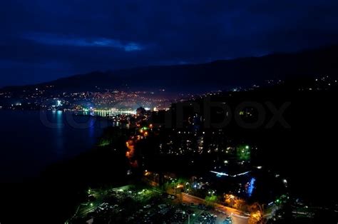 Night In The Yalta Crimea Ukraine Stock Image Colourbox