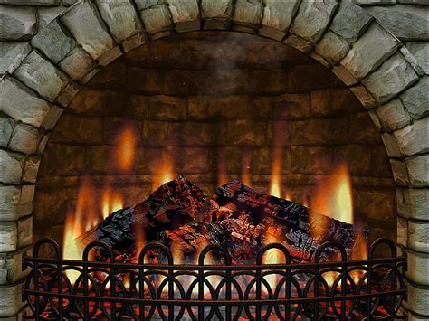 50 Free Animated Fireplace Desktop Wallpapers Wallpapersafari