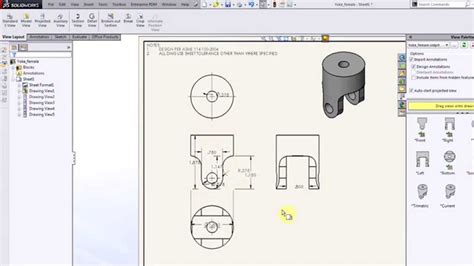Https://techalive.net/draw/how To Create A Drawing From A Part In Solidworks