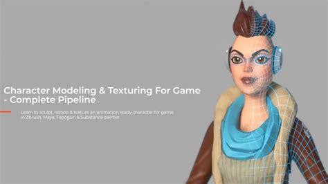 Online Course Character Modeling And Texturing For Game Sculpting From