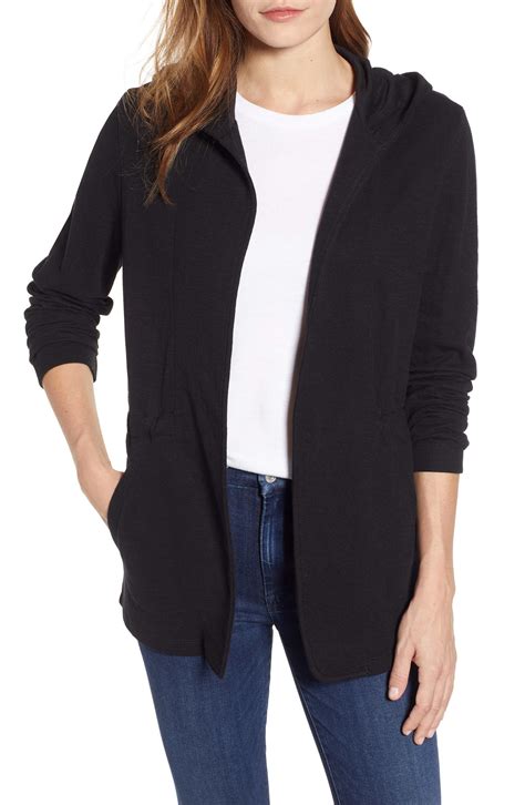 Caslon® Open Front Hooded Cardigan Regular And Petite Nordstrom
