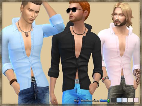 The Sims Resource Shirt Up Collar