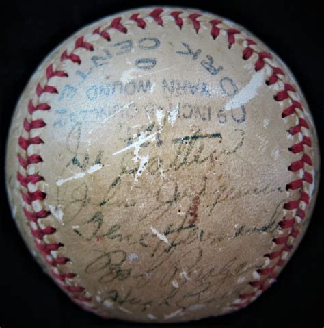 1947 Brooklyn Dodgers Team Signed Baseball Memorabilia Center
