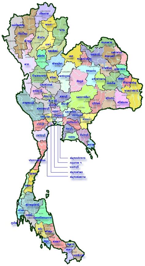 ประเทศไทย: แผนที่ประเทศไทย