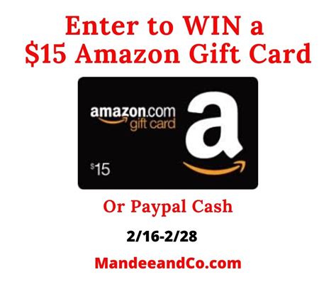 Enter To Win A Amazon Gift Card Mandee Co