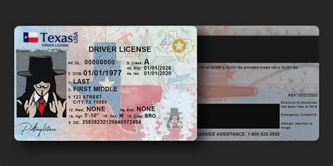 New Driver License Texas Download Psd Templates