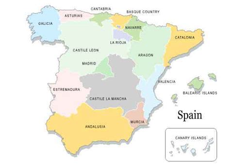 17 Regions Of Spain Autonomous Communities By Population 2023