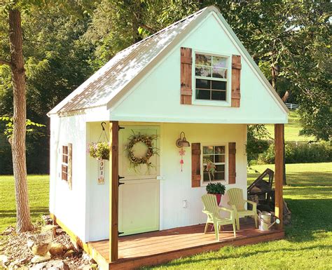 Gable Loft And Porch Playhouse Plan・2 Sizes Playhouse Outdoor Play