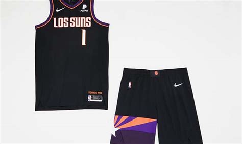 The jerseys the team wears night in and night out. Phoenix Suns black 'Los Suns' City Edition uniforms leak
