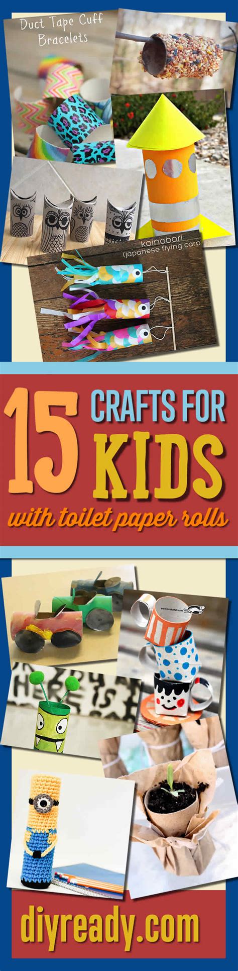 Choose from animals and people! 15 Toilet Paper Roll Crafts For Kids DIY Ready