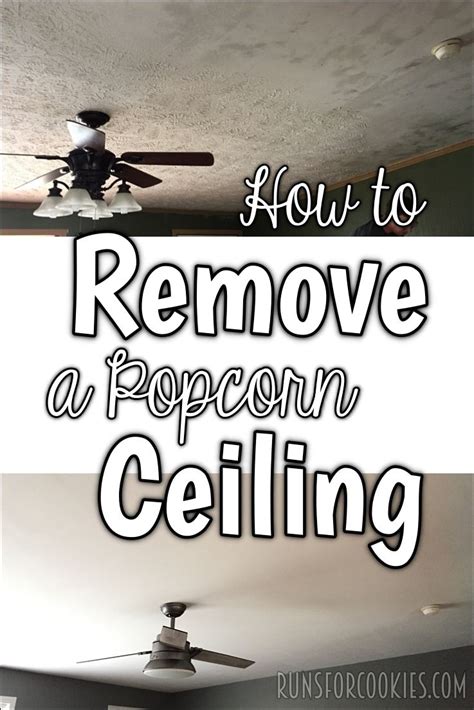 In this video, i'm showing you how to remove popcorn ceiling texture that is fast, easy, and cheap! Runs for Cookies: How to Remove a Textured Ceiling ...