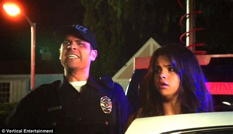 Selena Gomez Hauled Off In Handcuffs After Behaving Badly In New Film Daily Mail Online