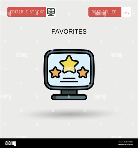 Favorites Simple Vector Icon Stock Vector Image And Art Alamy