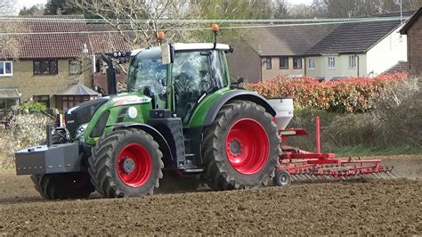 Seed Drilling Grass With Fendt 724 And Twose Youtube
