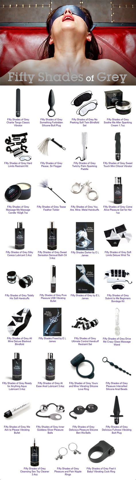 fifty shades of grey the official pleasure collection approved by e l james love shack boutique