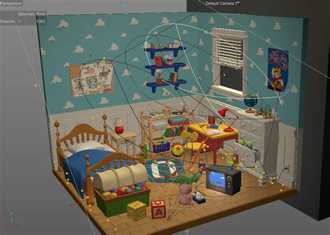 Toystory Andys Room Lowpoly 3d Project Behance